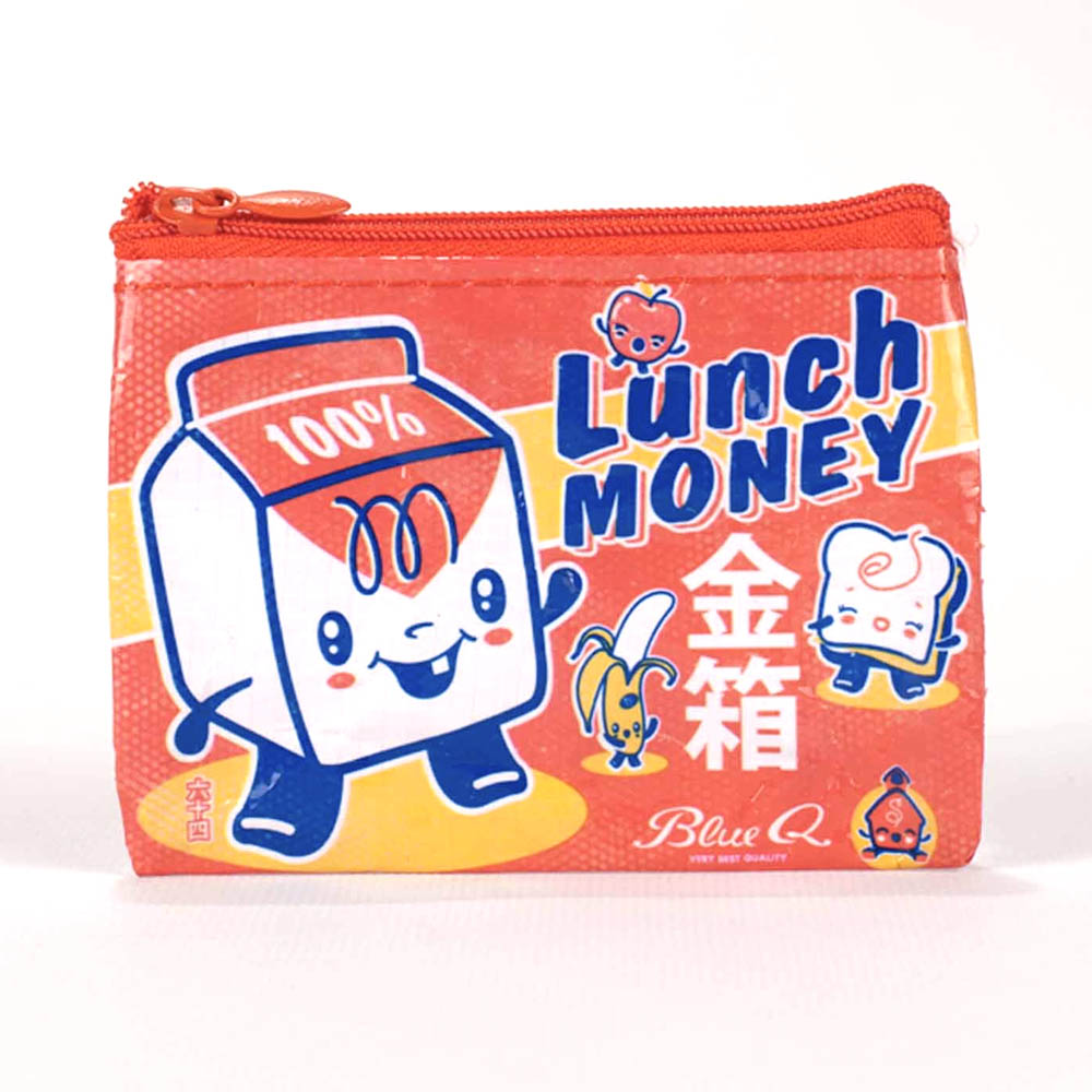 BlueQ, Pencil Pouch, Art & School, 3"x4", Lunch Money, 308096